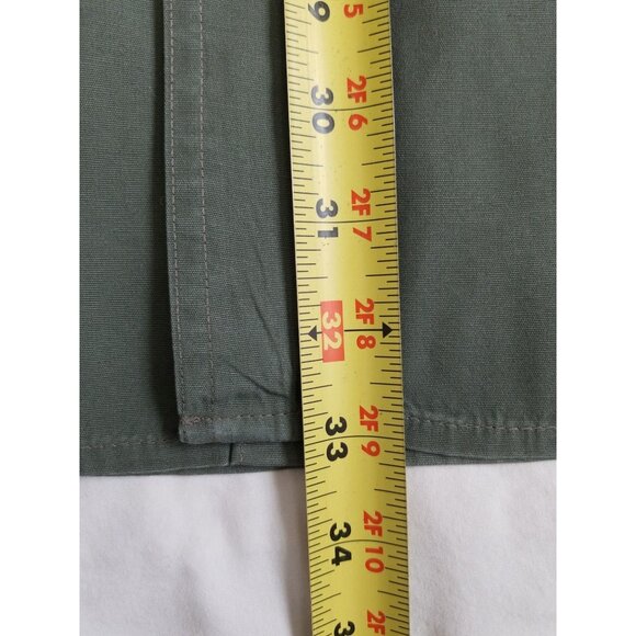 Carhartt Shirt Men's Medium Green Short Sleeve Button Up Cotton Size Medium - Picture 7 of 9